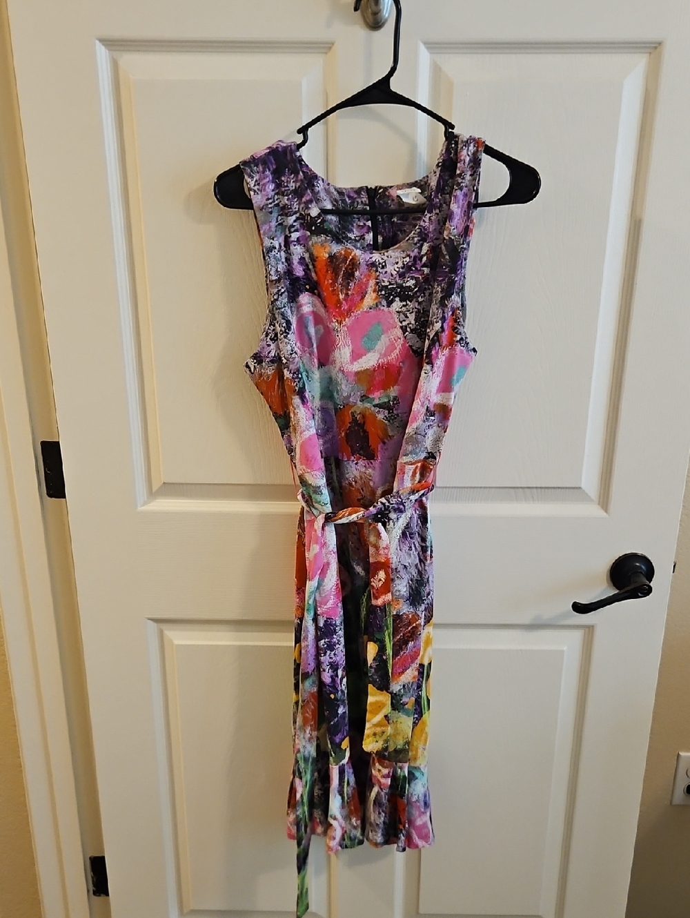 Art Simply Floral Graffiti Paint Dress, Size Large (US 12-14) - Picture 4 of 5